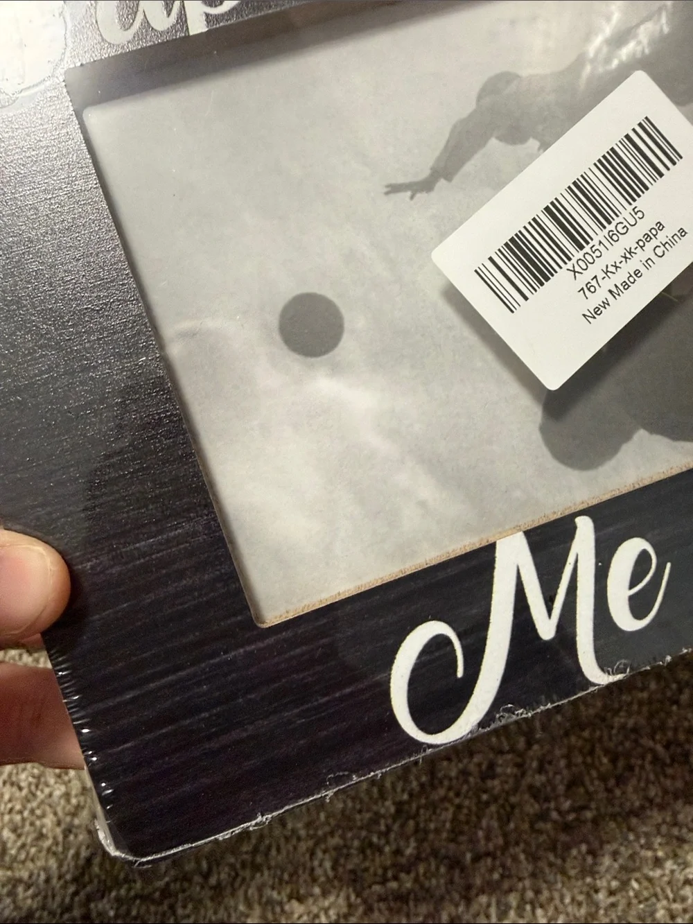 Papa & Me Decorative Black Photo Frame